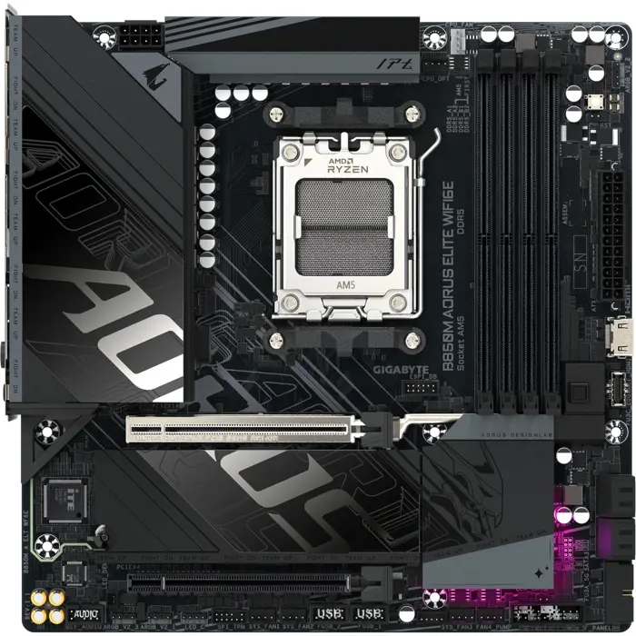 GigaByte B850M AORUS ELITE WIFI6E (black) - Socket AM5