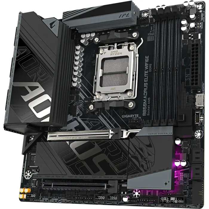 GigaByte B850M AORUS ELITE WIFI6E (black) - Socket AM5