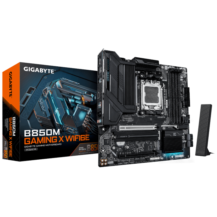 GIGABYTE B850M GAMING X WIFI6E, DDR5, SATA3, USB3.2Gen2, DP, 2.5GbE, WiFi 6E, AM5 mATX