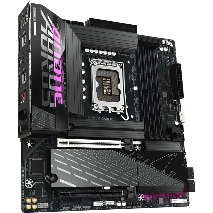 GIGABYTE B860M AORUS ELITE WIFI6E - Socket 1851 - motherboard (white)