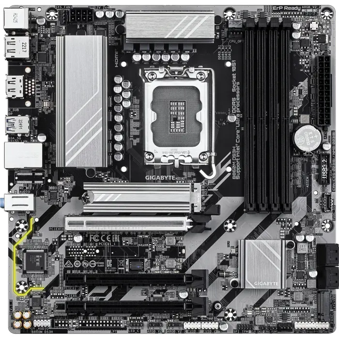 GIGABYTE B860M DS3H - Socket 1851 - motherboard (white)