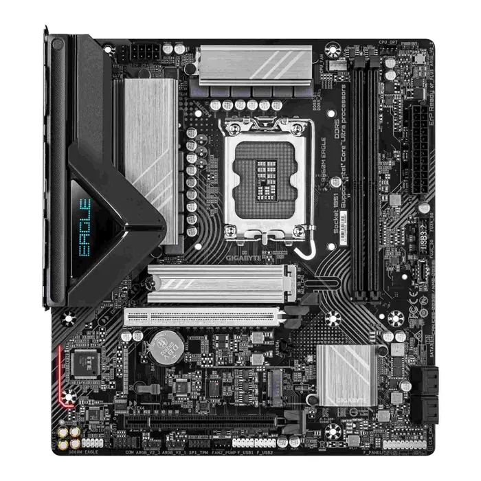 GIGABYTE B860M EAGLE Motherboard - Intel Core Ultra Series CPUs, 6+1+2+1 Phases VRM, up to 9066MHz DDR5, 1xPCIe 5.0 + 1xPCIe 4.0 M.2, 2.5GbE LAN, USB 3.2 Gen 1