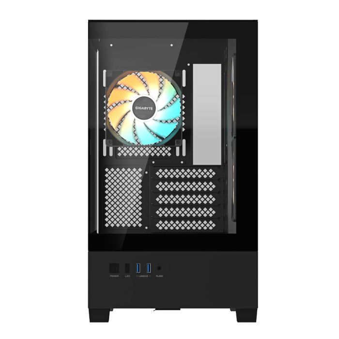 Gigabyte C201 PANORAMIC ATX RGB osvetljeno ohišje, crno