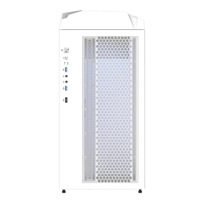 GIGABYTE C301 GLASS USB 3.1 Gen2 Type-C ARGB Illuminated Case, E-ATX White