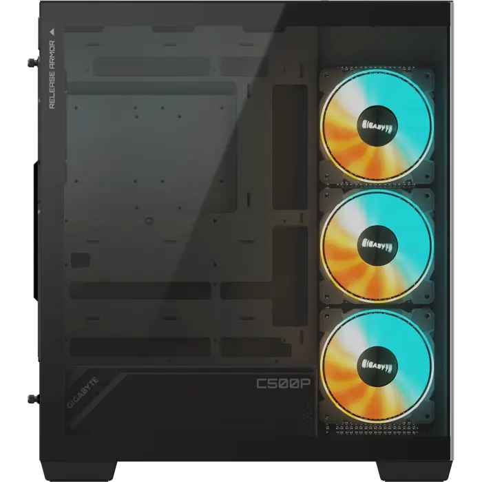 GIGABYTE C500 Panoramic Stealth, Tower Case (Black, Tempered Glass x 2)