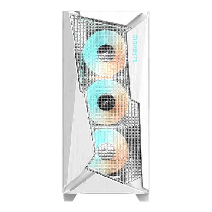 Gigabyte case C301 with glass, white, ATX, Mid Tower
