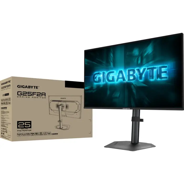 GigaByte G25F2A (62.2 cm (24.5 inches), black (matt), FullHD, SS-IPS, HDMI, DP, speakers, 240Hz panel)