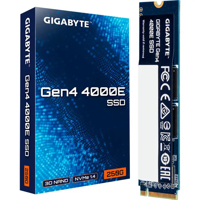 GIGABYTE Gen4 4000E SSD 250GB (PCIe 4.0 x4, NVMe 1.4, M.2 2280)