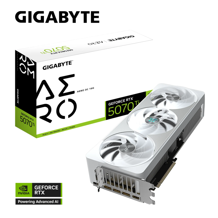 GIGABYTE GIFORTE GEFORCE RTX 5070 TI AERO OC 16G, 16GB GDDR7, PCI-E 5.0