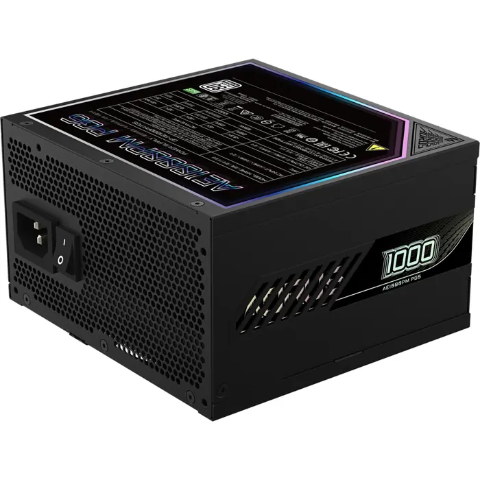GIGABYTE GP-AE1000PM PG5, PC power supply (black, 1000 watts)