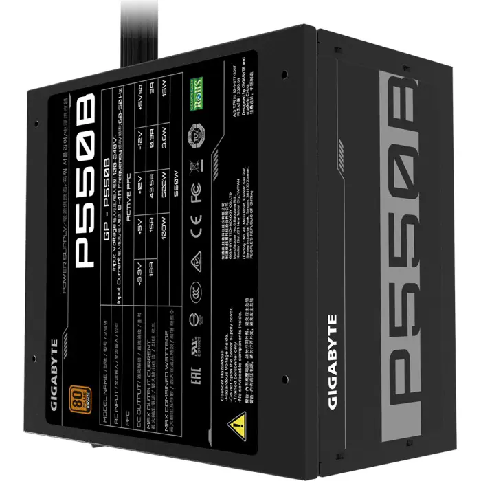 Napajanje GIGABYTE GP-P550B, 550W, 80+ bronze