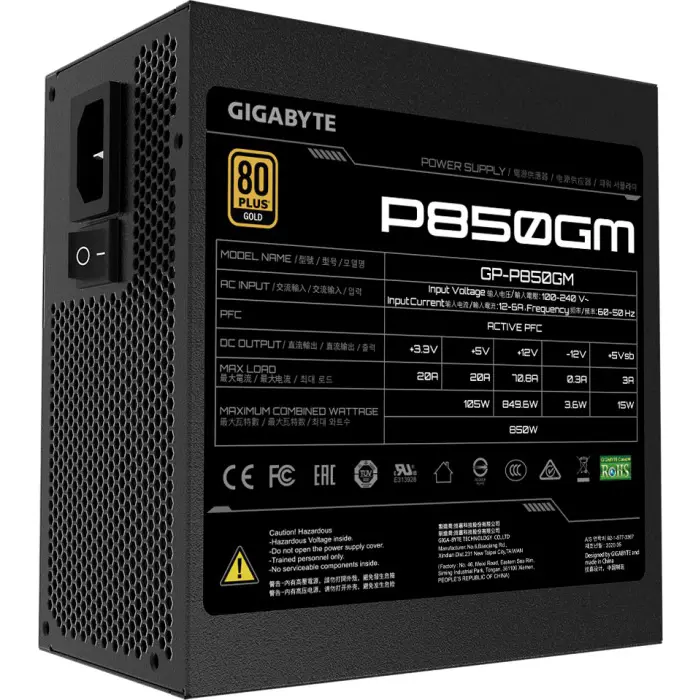 GigaByte GP-P850GM 850W ATX