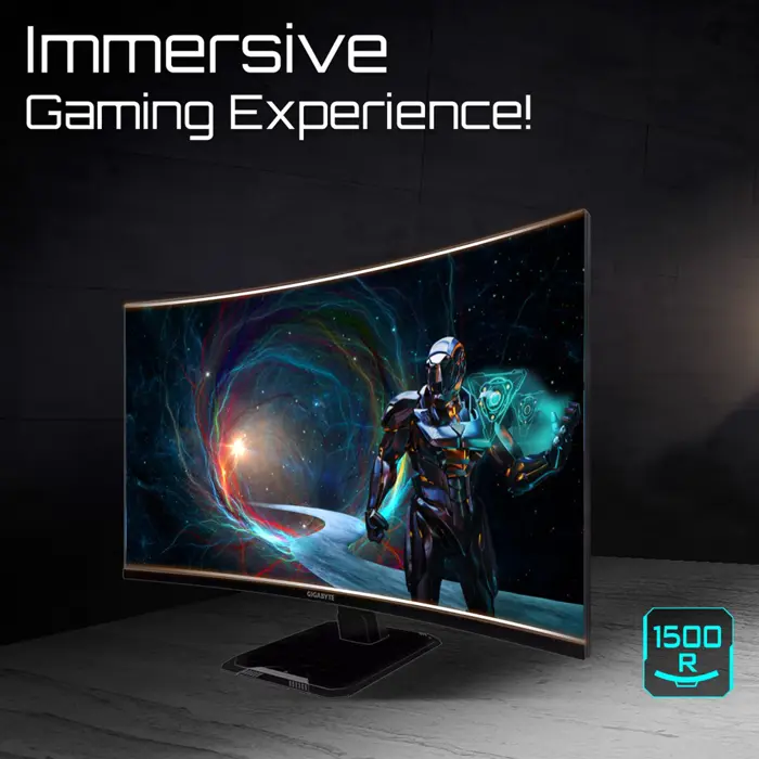 Gigabyte GS32QCA EU | 31.5" | VA | 180 Hz | 1 ms | 250 nits | HDMI ports quantity 2