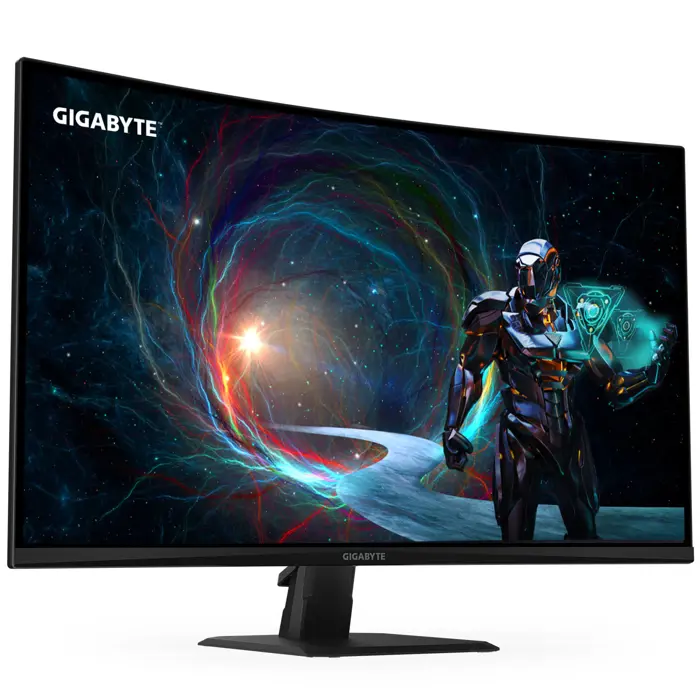 GIGABYTE GS32QCA EU, 32 Zoll Curved Gaming Monitor, 180Hz, WQHD, VA, AdaptiveSync-GS32QCA EU