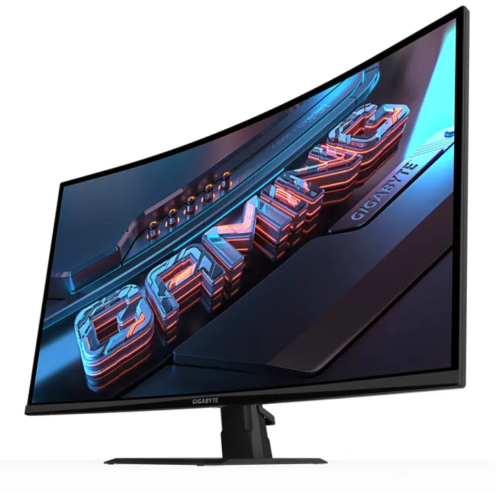GIGABYTE GS32QCA, gaming monitor - 31,5 - black (matt), QHD, VA, curved, HDMI, DP, 180Hz panel
