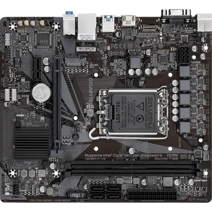 GIGABYTE H610M H V2 - Socket 1700 - motherboard