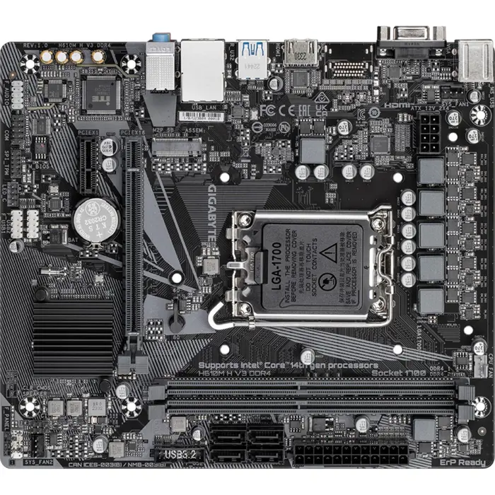GIGABYTE H610M H V3 DDR4 - Socket 1700 - motherboard