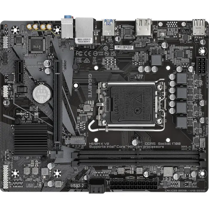 GigaByte H610M K V2 - Socket 1700