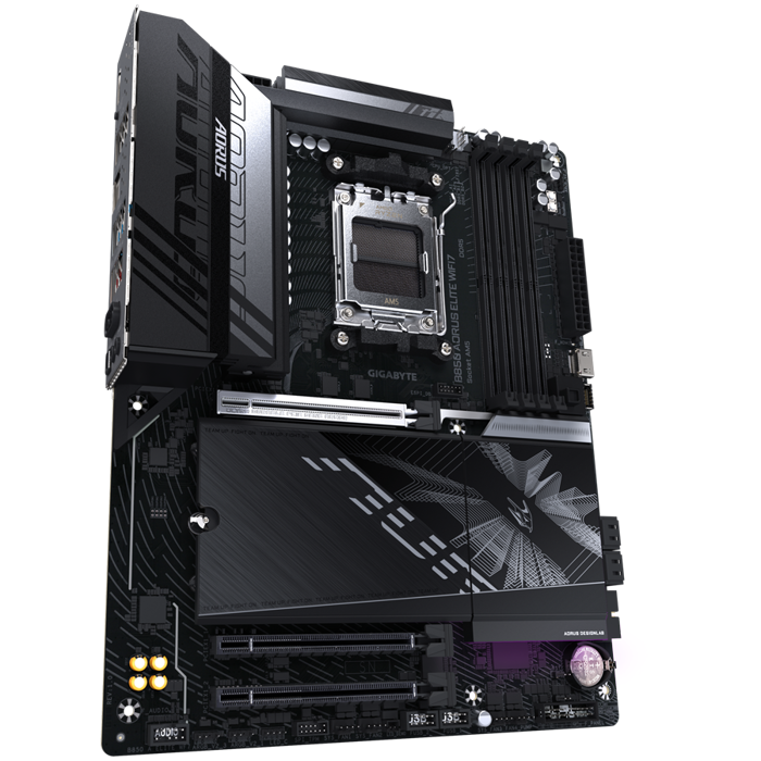 GIGABYTE Mainboard Desktop B850 AORUS ELITE WF7 (AM5, 4xDDR5, 1xDP, 1xHDMI, 2.5GLAN, WiFi7, BT5.4, 1x PCIe x16 5.0, 2xPCIe x16 supporting PCIe 3.0 x1, 3xM.2, 4xSATA3) ATX