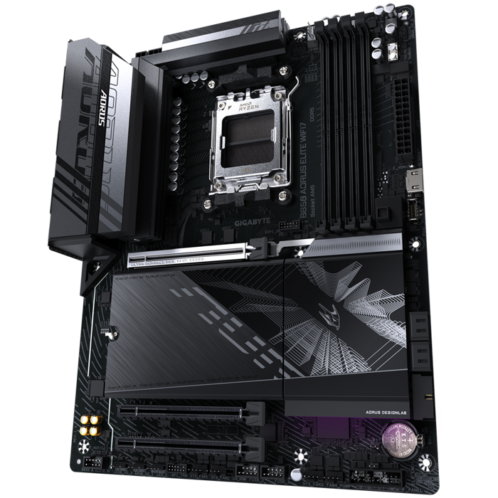 GIGABYTE Mainboard Desktop B850 AORUS ELITE WF7 (AM5, 4xDDR5, 1xDP, 1xHDMI, 2.5GLAN, WiFi7, BT5.4, 1x PCIe x16 5.0, 2xPCIe x16 supporting PCIe 3.0 x1, 3xM.2, 4xSATA3) ATX
