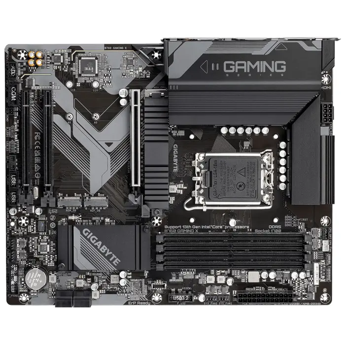 Gigabyte MB B760 GAMING X GEN 5, S.1700, 4xDDR5/5600, PCIe 5.0, 2.5 G-LAN, HDMI/DP, USB-C, ATX