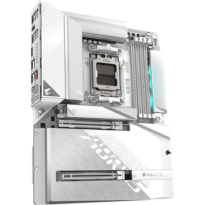 GigaByte X870 A STEALTH ICE (silver/white) - Socket AM5 motherboard