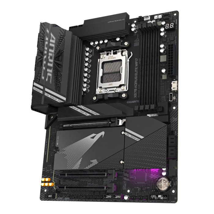 GIGABYTE X870 AORUS ELITE WIFI7, DDR5, SATA3, USB4, DP, 2.5GbE, WiFi 7, AM5 ATX