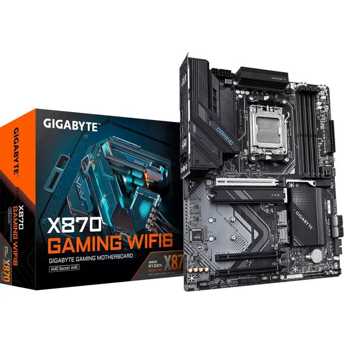 GIGABYTE X870 GAMING WIFI6 (black/grey) - Socket AM5 - motherboard