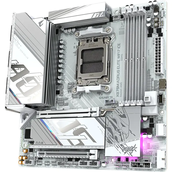 GigaByte X870M AORUS ELITE WIFI7 ICE (white)