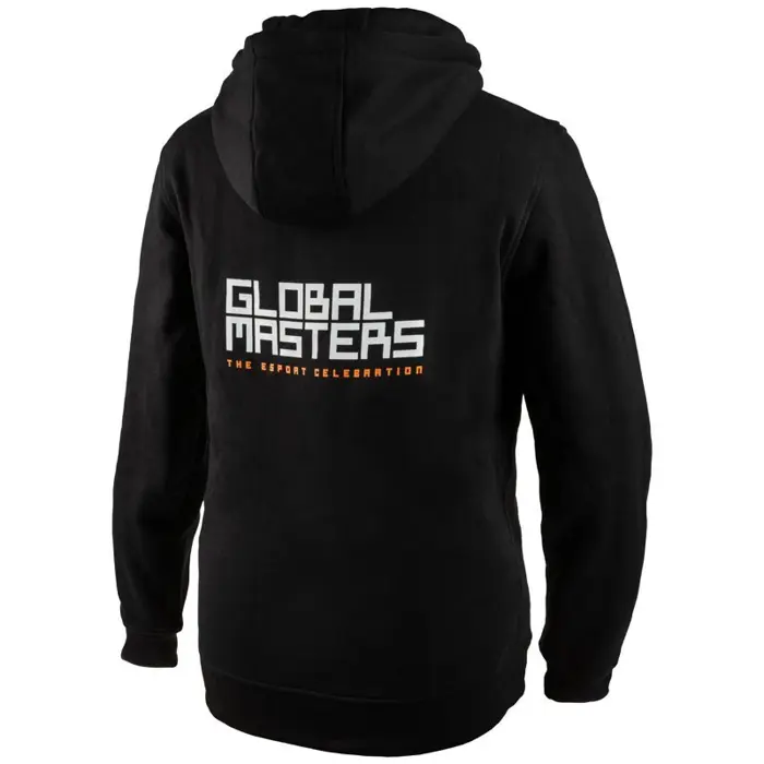 Global Masters Hoodie GM Logo - black (M)-GM-M-BY011A-M