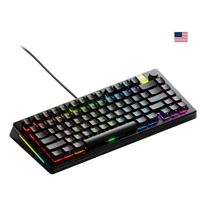 Glorious GMMK 3 Pro HE 75% Gaming Keyboard - Pre-Built, ANSI (US), Fox HE Switches, Black