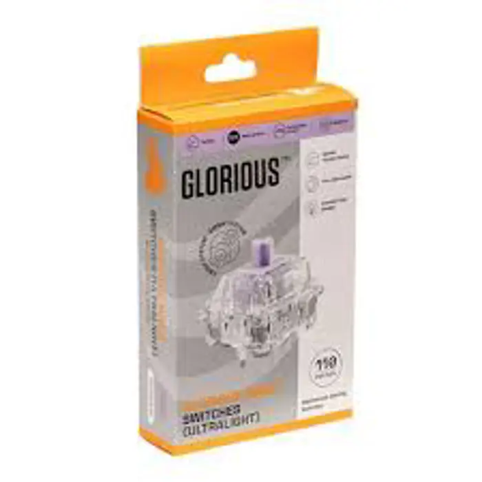 Glorious Mako Ultralight Switches, mechanisch, 5-Pin, taktil, MX-Stem, 40g - lubed, 110 Stück-GLO-KB-ACC-SWT-MAKO-UL-LUBED-110