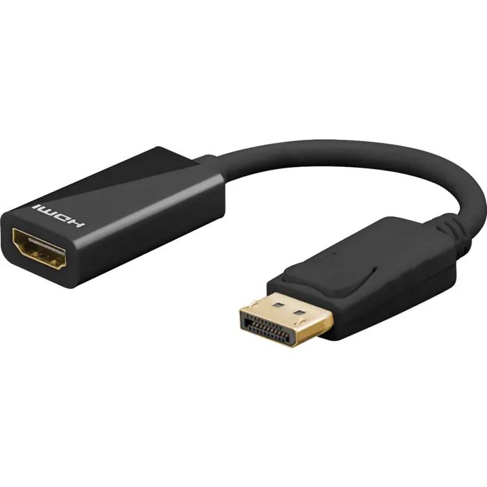 Goobay adapter cable DisplayPort > HDMI 8K / 60Hz (black, 10cm cable)