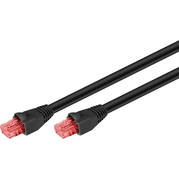 goobay CAT.6 outdoor patch cable U/UTP (black, 15 meters)