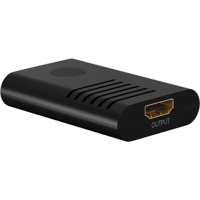 goobay HDMI signal amplifier 4K @ 60Hz, HDMI extension (black)