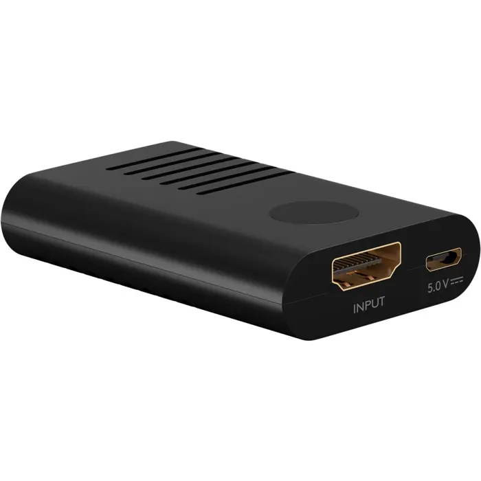 goobay HDMI signal amplifier 4K @ 60Hz, HDMI extension (black)