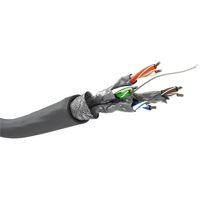 Goobay network cable Cat.6, S/FTP (PiMF) (gray, 305 meters)