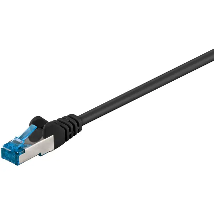 Goobay RJ-45 patch cable Cat 6.a S/FTP (PIMF) (black, 20 meters, 500 MHz)