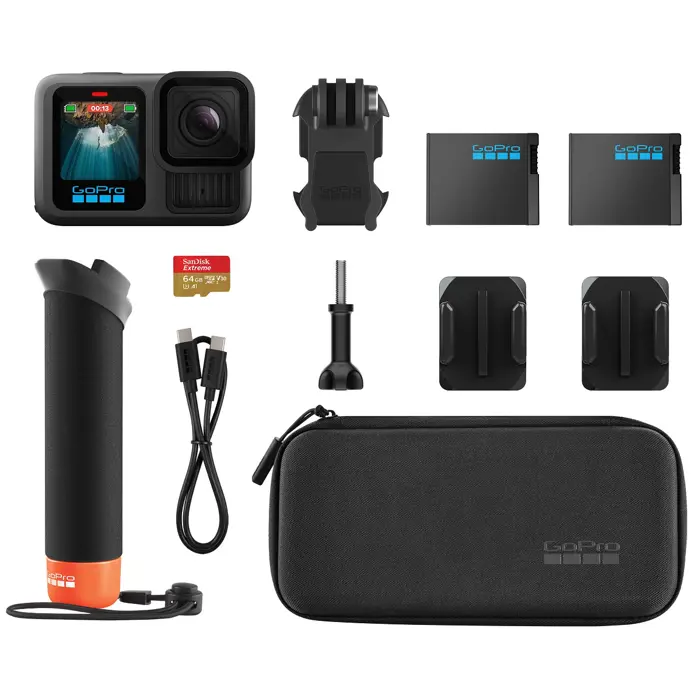 GoPro Hero 13 Black Accessory Sports Camera Bundle