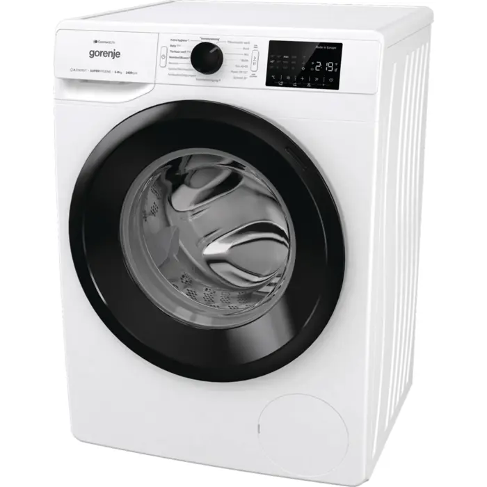 gorenje WPNEI84A1TS, washing machine white/black, ConnectLife, Wi-Fi