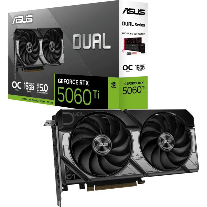 Grafička kartica ASUS Dual GeForce RTX 5060 Ti OC, 16GB GDDR7, PCI-E 5.0