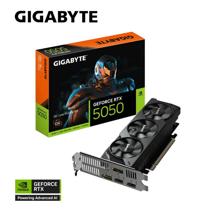 Grafička kartica GIGABYTE GeForce RTX 5050 OC Low Profile 8G, 8GB GDDR6, PCI-E 5.0