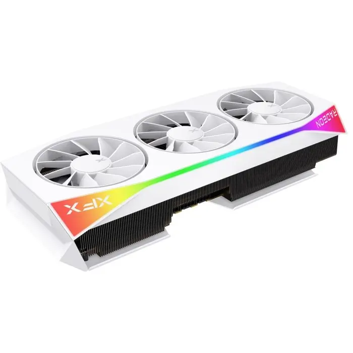 Graphics card. XFX Mercury RX 9070XT OC White G RGB 16