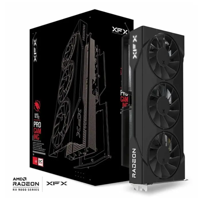 Graphics card. XFX SWIFT RX 9060XT OC 3-FAN 16GB