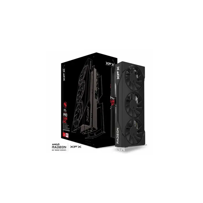 Graphics card. XFX SWIFT RX 9060XT OC 3-FAN 16GB