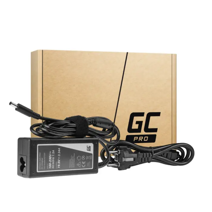 Green Cell (AD75AP) Dell AC adapter65W, 19.5V / 3.34A, 4.5-3.0mm