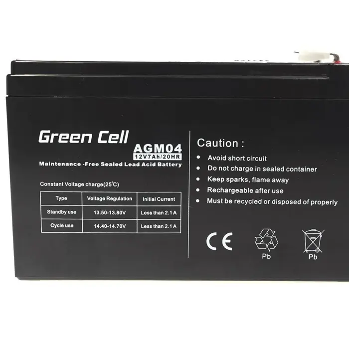 Green Cell AGM04 UPS battery Sealed Lead Acid (VRLA) 12 V 7 Ah