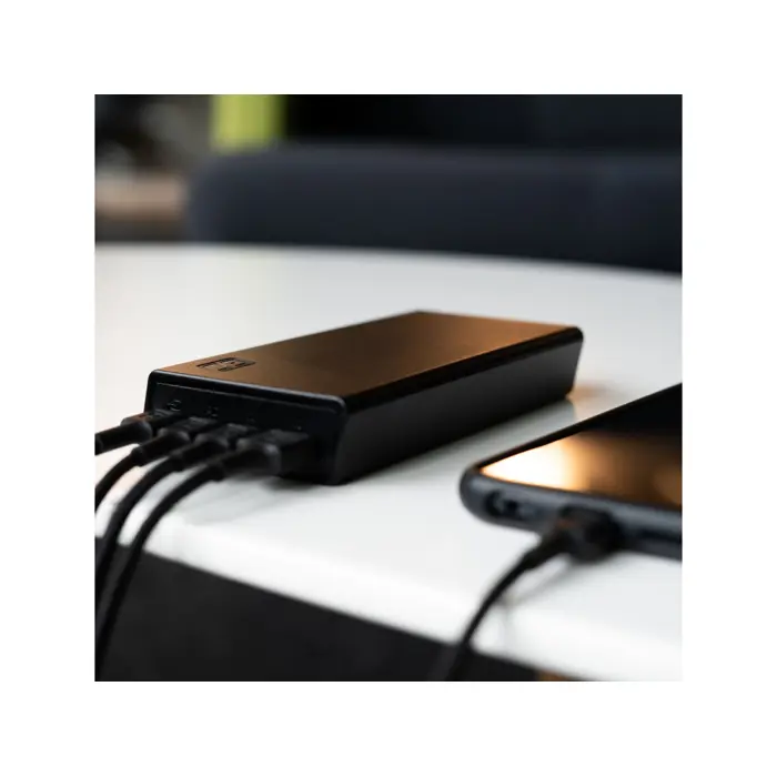 Green Cell GC PowerPlay 20S powerbank 20000mAh 22.5W PD USB-C, 3x USB-C, USB-A, Fast Charging, crni