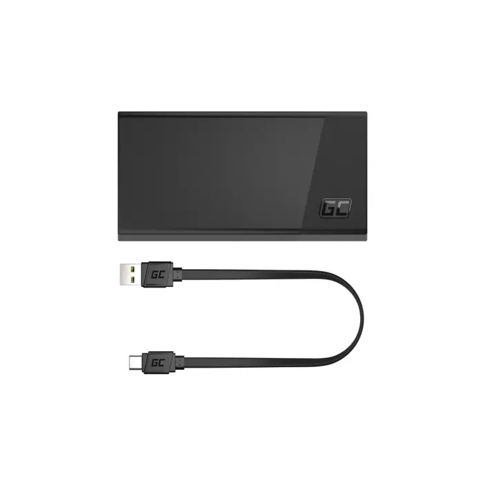 Green Cell GC PowerPlay 20S powerbank 20000mAh 22.5W PD USB-C, 3x USB-C, USB-A, Fast Charging, crni