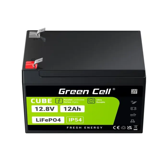 Green Cell LFPGC12V12AH UPS battery Lithium Iron Phosphate (LiFePO4) 12.8 V 12 Ah
